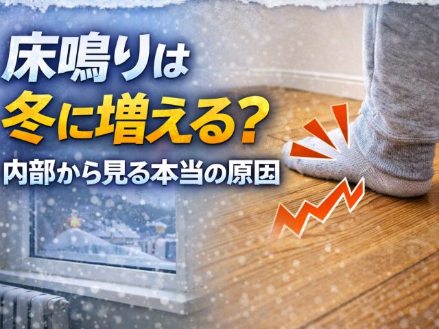 床鳴りはなぜ冬に増える？｜内部から見る本当の原因